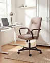 Office Chair CAROGA Fabric Light Brown
