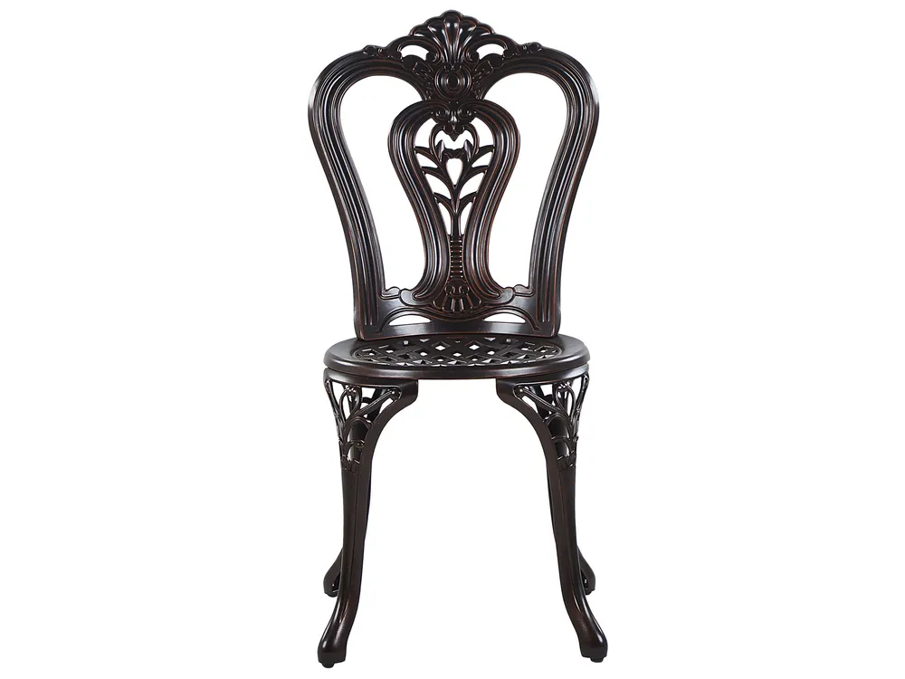 Bistro Set BOVINO Metal Dark Brown_797595