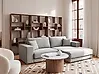Corner Sofa LOFOTEN Fabric Light Grey Left Hand