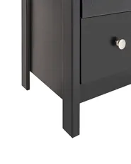 Glass Display Cabinet NORNALUP 80 cm Black_949983