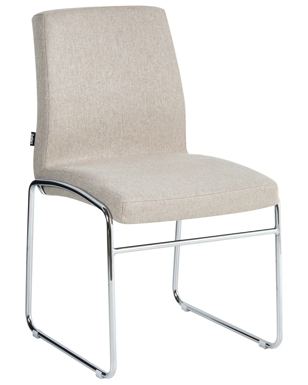 Set di 2 sedie da pranzo LECCO Tessuto Beige_1044670