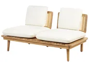 Conjunto de jardín con mesa 4 plazas ACCADIA Madera de acacia certificada Beige claro_952771