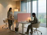 Desk Screen SPLIT 120 x 50 cm Peach Pink_1050603