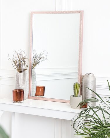 Wall Mirror 60 x 90 cm Pink MORLAIX