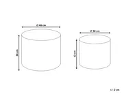 Set of 2 Coffee Tables MANTI Dark Brown_1064588