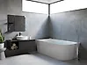 Corner Bath RENACA 1700 x 790 mm White Right Hand