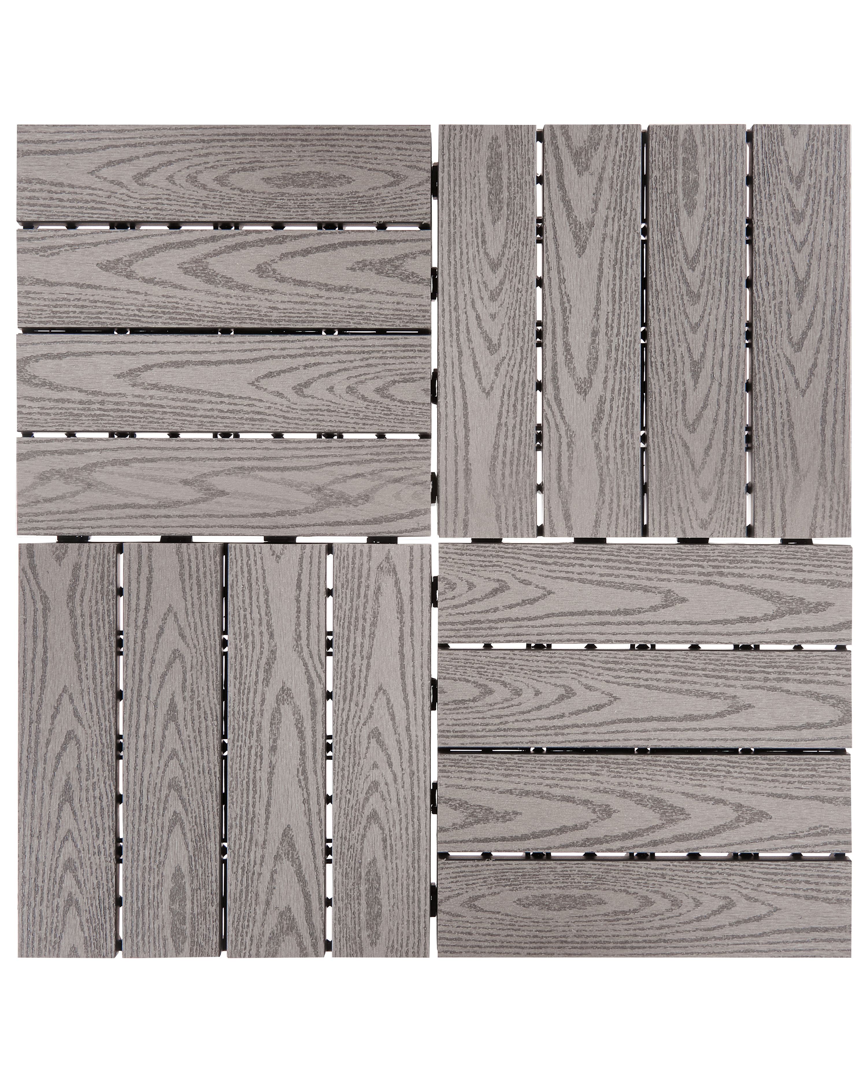 WENKO Caillebotis Douche Gris 55x55 Cm - Tapis Antidérapant Salle De Bain, Sauna, Piscine - Sécurité & Confort