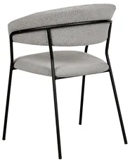 Set di 2 sedie da pranzo MARIPOSA Bouclé Grigio_884692