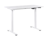 Biurko regulowane elektrycznie GRIFTON 120 cm 60 cm Biały_840265