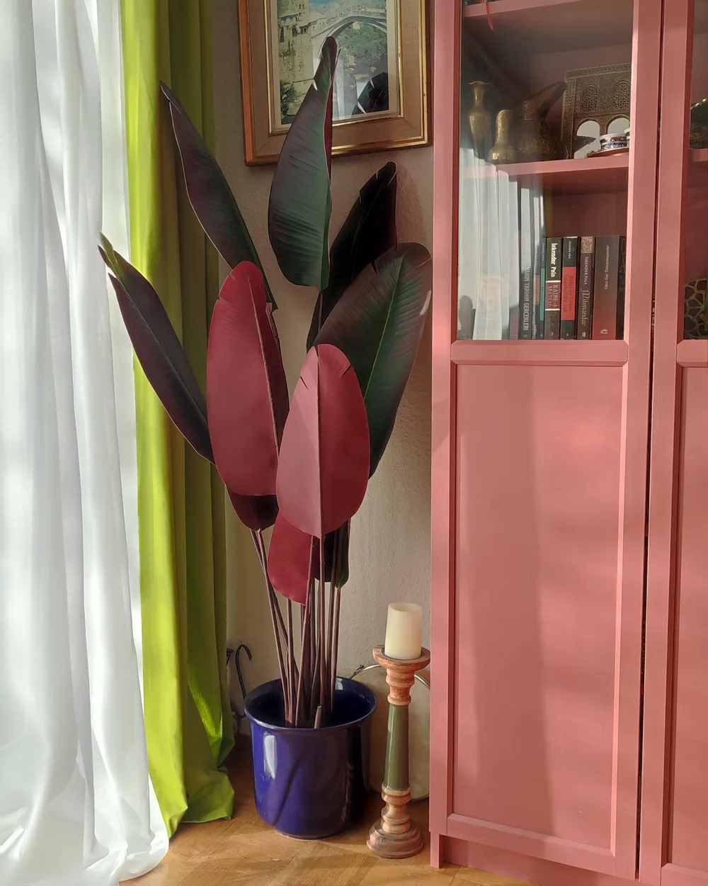Sztuczna roślina BANANA TREE 163 cm Zielony_951497