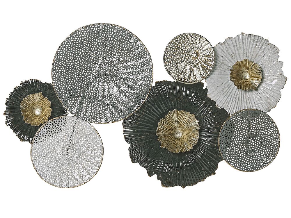 Wanddecoratie ZIRCONIUM 38 cm Metaal Zwart