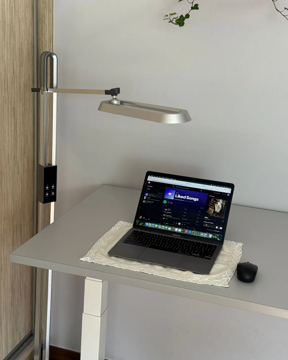 Electric Adjustable Standing Desk DESTINES 120 cm 72 cm Grey/ White_1172612