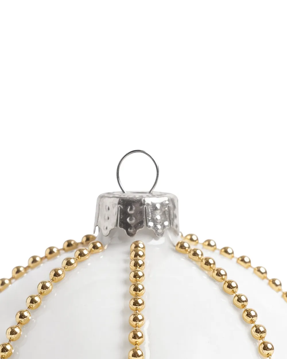 Conjunto de 12 bolas de Navidad WINTERFROST Vidrio Blanco_1192225