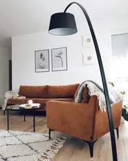 Floor Lamp BENUE Metal Black_730321