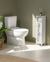 Toilettenpapier-Schrank OLATHE Bambusholz Weiss