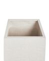 Plant Pot Fibre Clay Light Beige 40 x 40 x 77 cm DION_700855