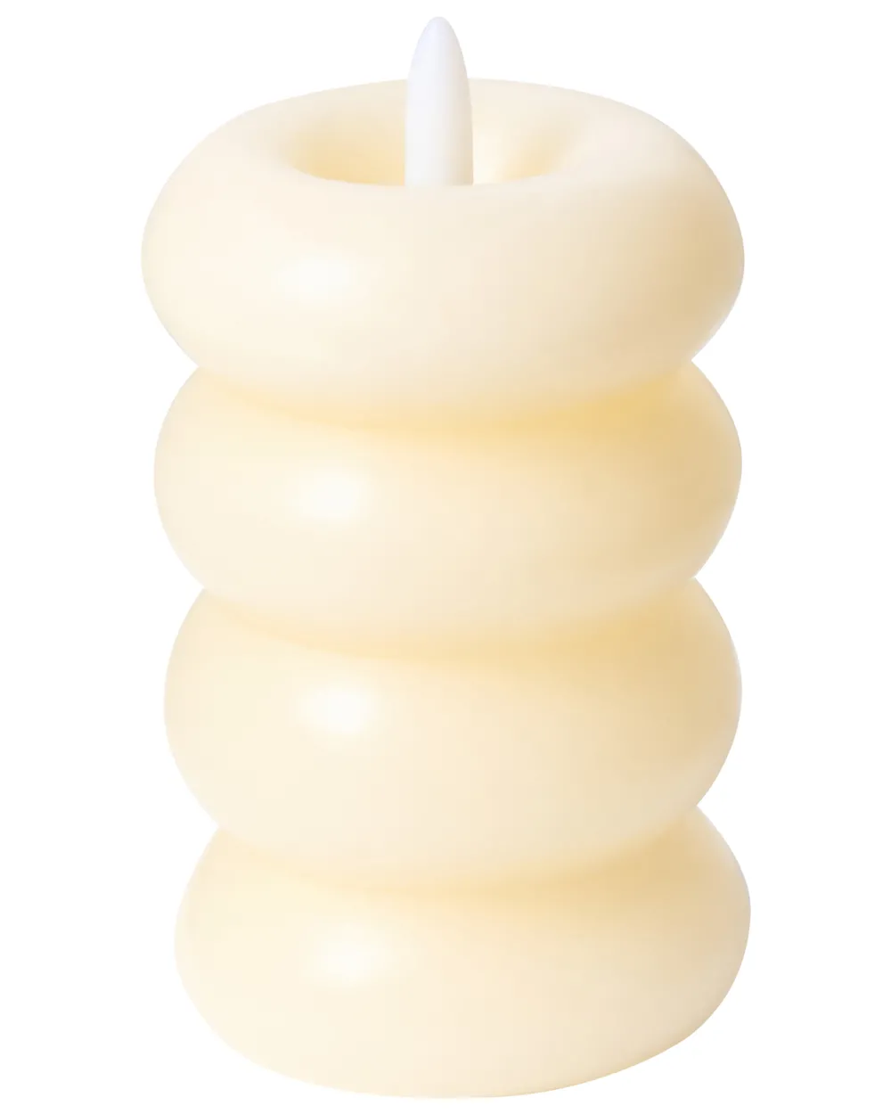Set of 3 LED Candles ETERNIS 5/8/11 cm Off-White_1015900