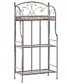 Regał VILLADOSE 60 cm 117 cm Metal Czarny