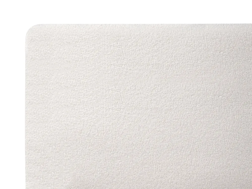 Łóżko Boucle MELLE 140 x 200 cm Złamana biel_965637