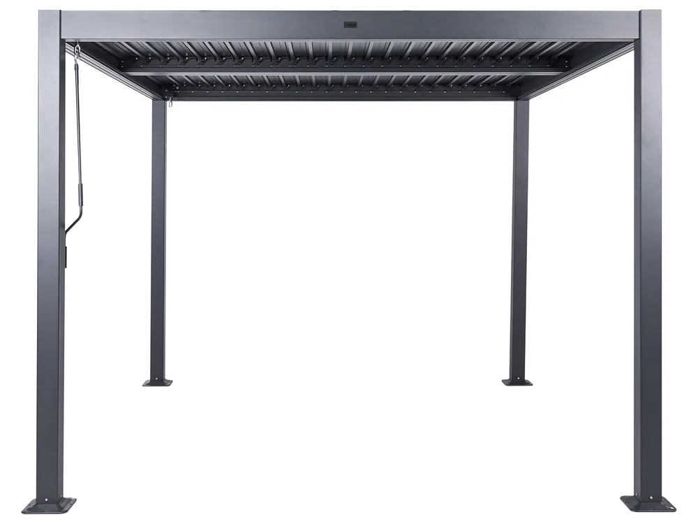 Cenador FORNOLI Metal 296 cm 296 cm Negro