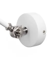 Set di 2 lampade da parete MISSISSIPPI Regolabile Metallo Bianco_770812