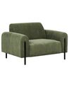 Fotel sztruksowy zielony ASKIM_918481