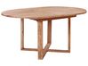 Table de salle à manger à rallonge 116/156 x 116 cm bois clair LEXINGTON_923729