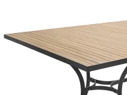 Garden Dining Set 6 Seater LASCARI Folding Acacia Wood Light Brown_1075324