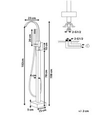 Freestanding Bathtub Faucet RIBBON White_813531