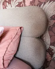 Letto Bouclé LESSAY 180 x 200 cm Tortora_1018363