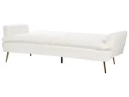 Sofa Bed 3 Seater VETTRE Velvet Off-White_880871