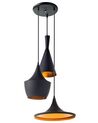 3 Light Ceiling Lamp Black CARSON_551683