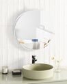 LED Wall Mirror with Bluetooth Speaker ⌀ 60 cm Silver TANAY_932337