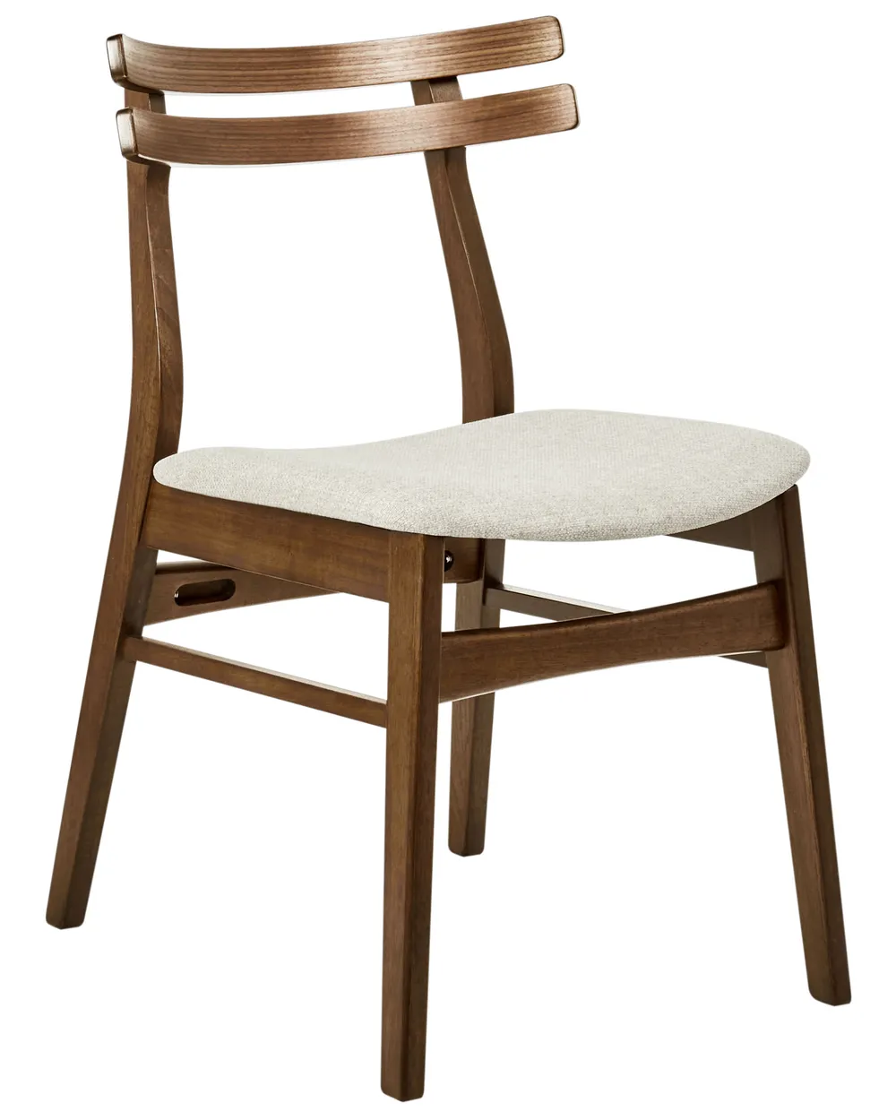 Set di 2 sedie da pranzo CYNTHIANA Legno Marrone/Beige chiaro_952356