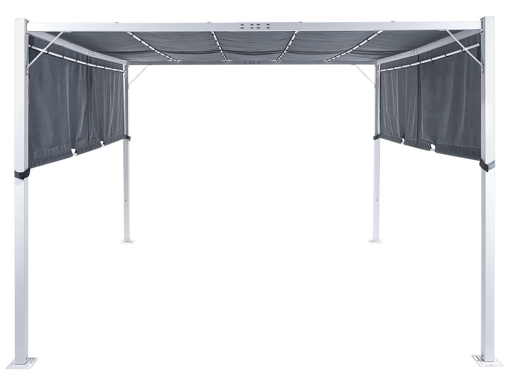 Altánok LED PARGA 310 cm 310 cm Kov Sivá