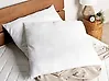 Conjunto de 2 almohadas ERRIGAL Alta 80 x 80 cm Microfibra Blanco