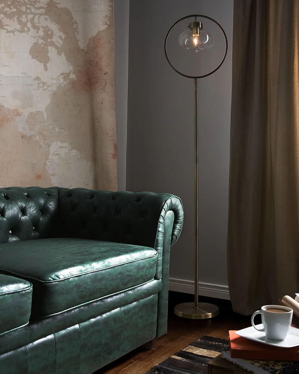 Floor Lamp SEVERN Metal Gold_892411