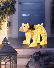 Outdoor Decoration LED SIVULA 34 cm Bear White_812529
