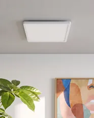 Lampa sufitowa LED TIVORA Z pilotem Ze ściemniaczem Biały_1116624