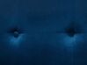 Soffa 3-sits sammet marinblå AVALDSENES_751788