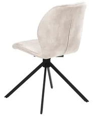 Set di 4 sedie da pranzo MORRISON Velluto Beige chiaro_1041318