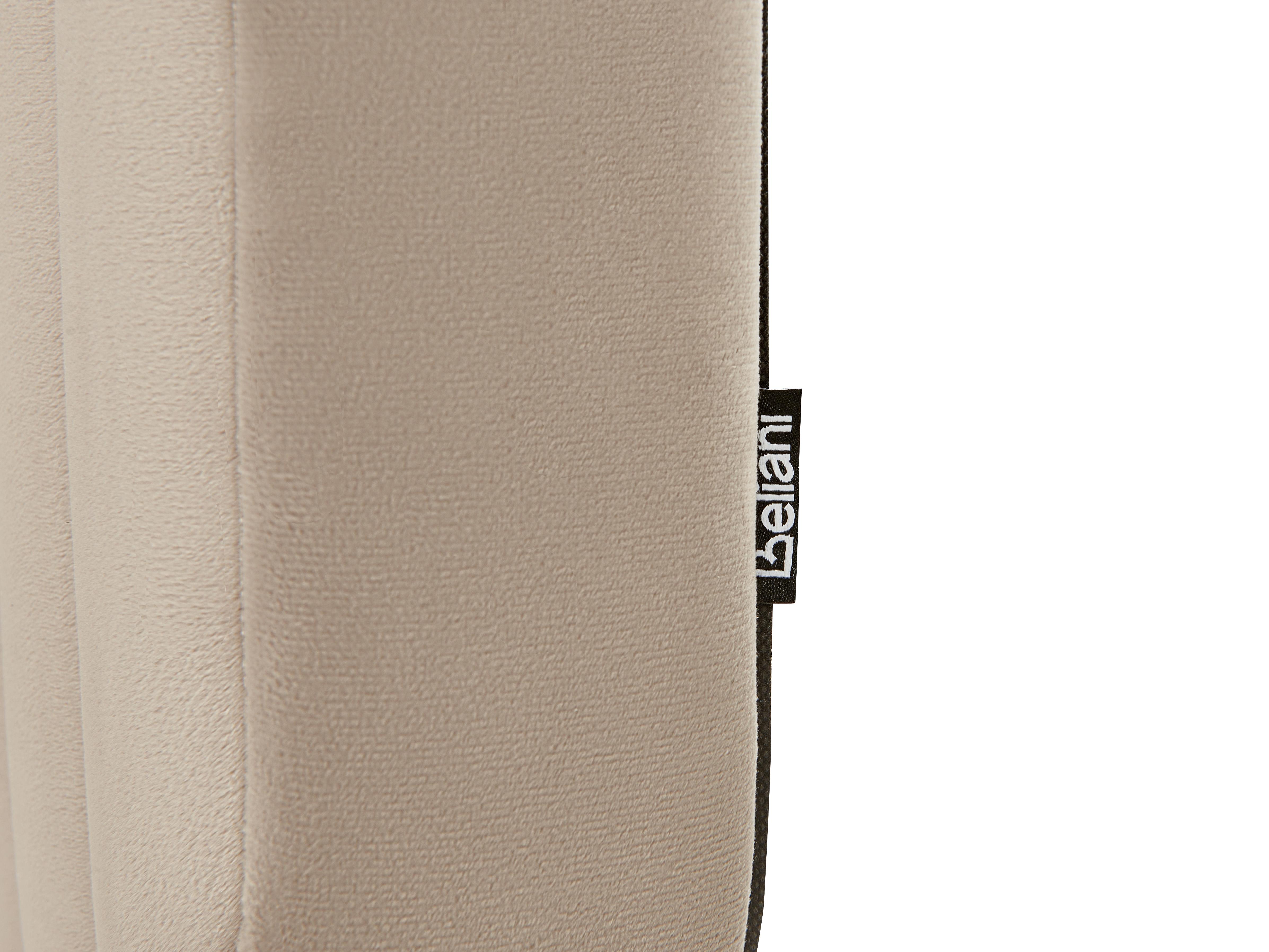 Bett mit Lattenrost Samtstoff BRIN 140 x 200 cm Taupe_942107