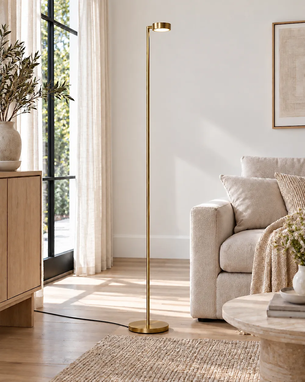 Lampadaire MOONI Métal Laiton_1175923