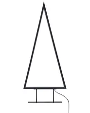 Decorazione natalizia LED LOPPI 47/69 cm Albero di Natale Nero_812548