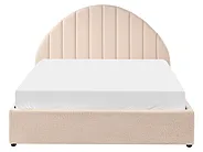 Ottoman Bed CHADENET Boucle Light Beige 140 x 200 cm (EU Double)_1151061
