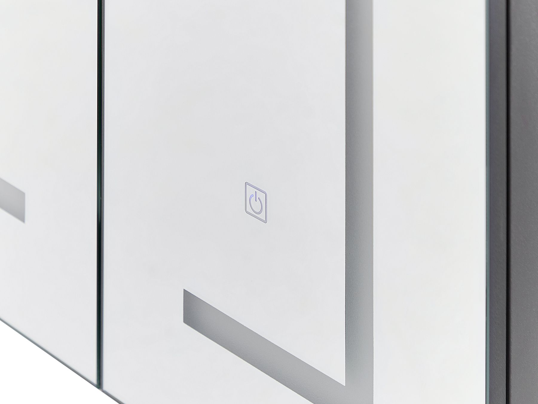 Armoire de toilette 60 x 60 cm LED noire MAZARREDO | Beliani.fr