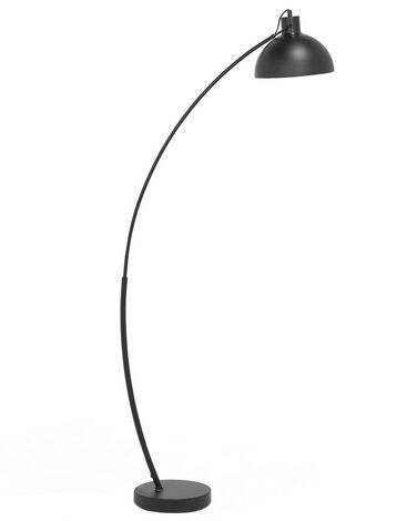 Stehlampe schwarz 155 cm Glockenform DINTEL