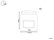 Set of 2 Scented Candles ABSOLUTE ALCHEMY Soy Wax Fruity Notes Fresh Notes_874952