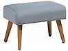 Footstool TAKOMA II Velvet Grey