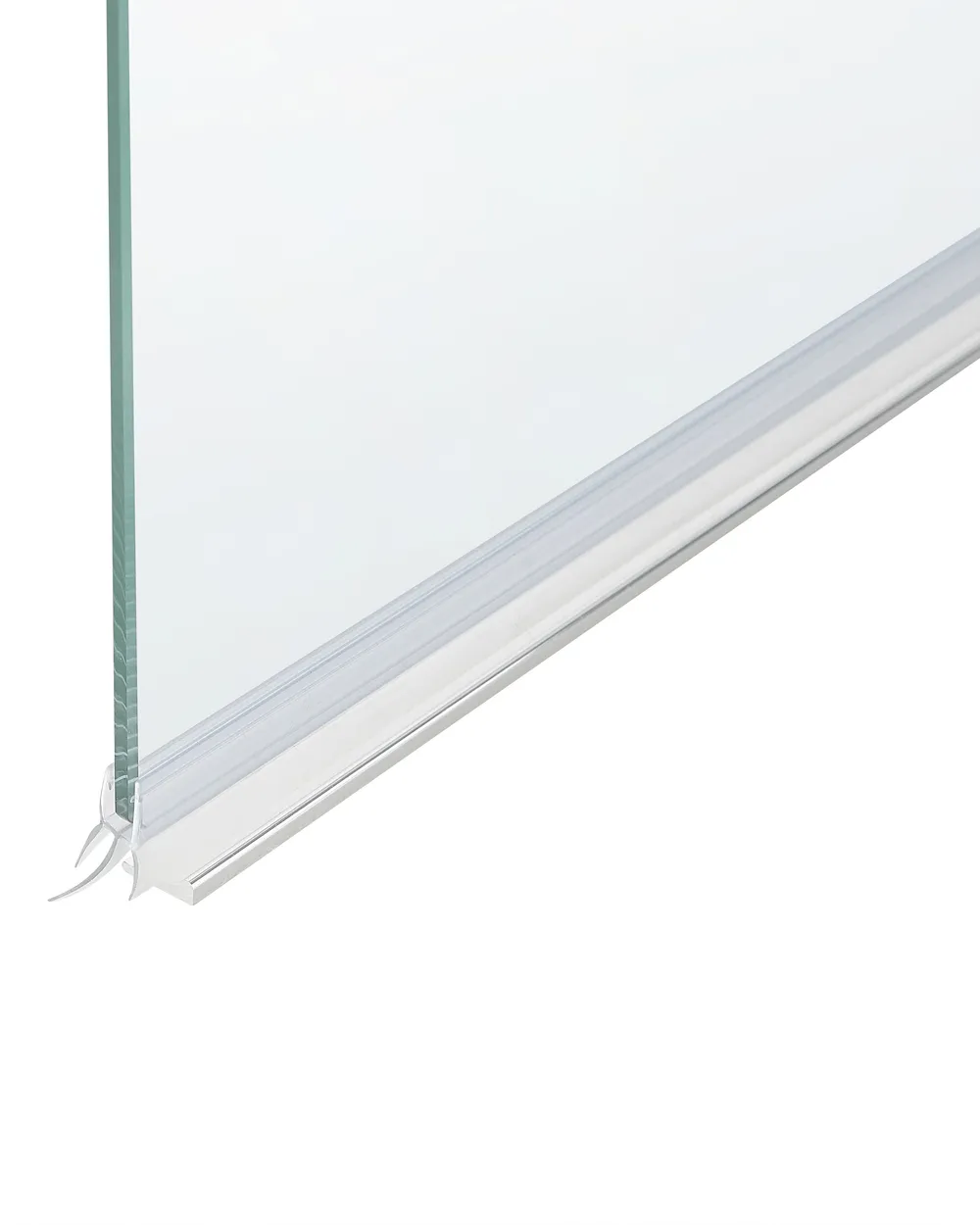 Mampara De Ducha Minimalista De Vidrio Templado Transparente – Ajustable 140x70 Cm, Panel Dorado, Para Baños Pequeños